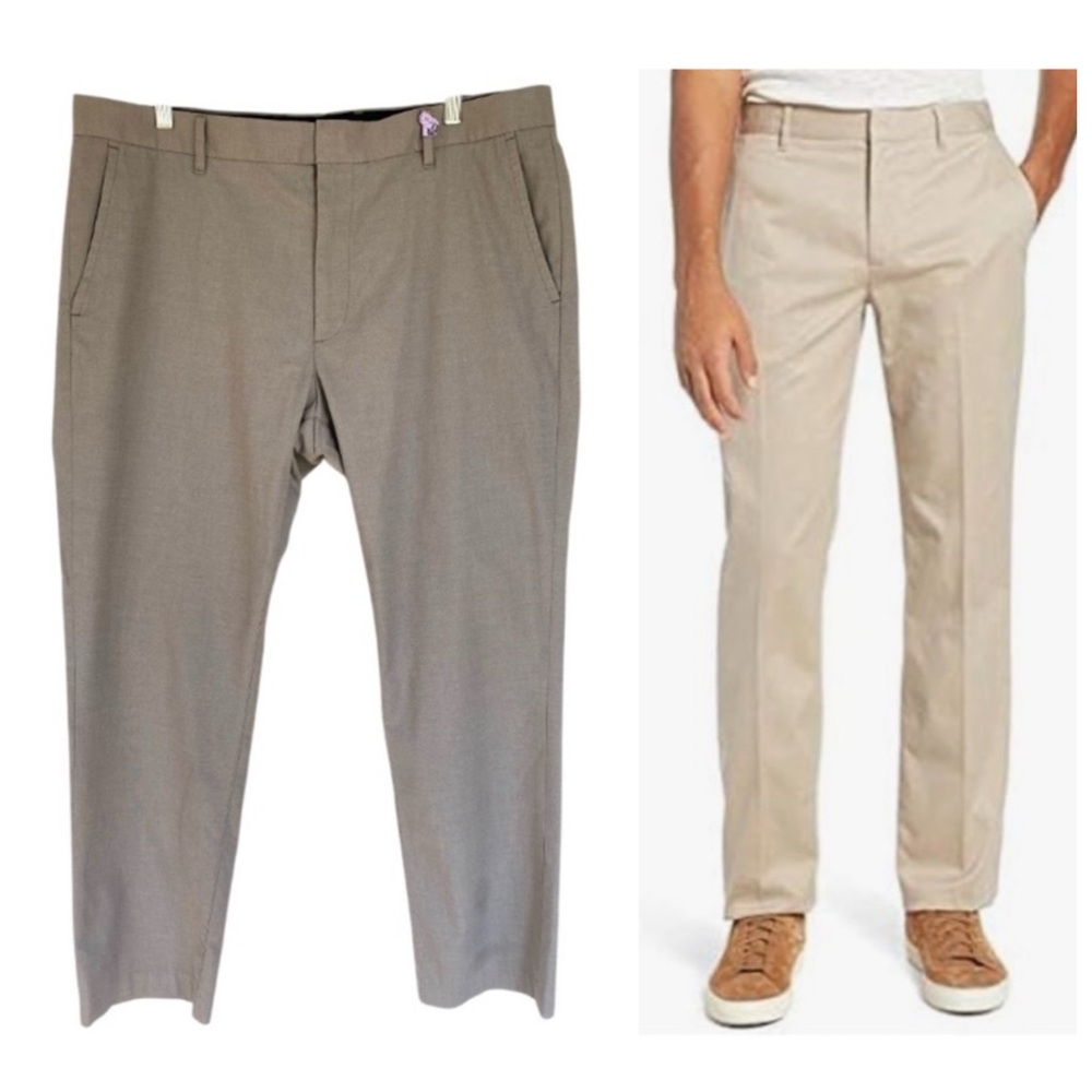 Bonobos Wednesday Gray Weekday Warrior Straight Leg Pants 38 x 30